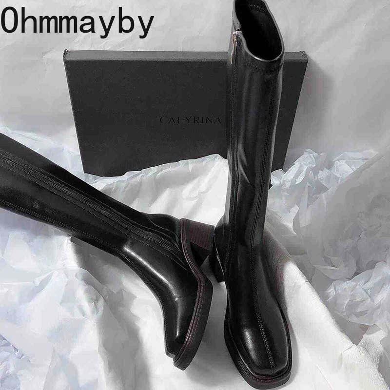 Vintage gruby obcas damskie bu – Women'S Fashion Knee High Boots recenzja i cena
