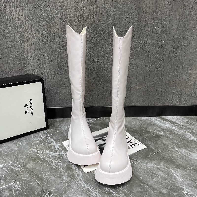 Damskie Nowe Proste Botki na P – Women'S Fashion Knee High Boots recenzja i cena