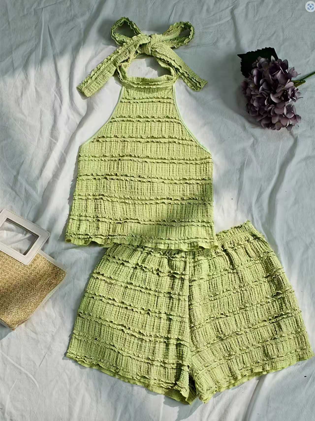 Damski letni zestaw w stylu eu – Lace Trim Cami recenzja i cena