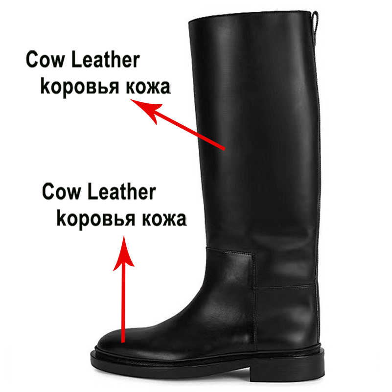 Meotina Women Genuine Leather  – Women'S Fashion Knee High Boots recenzja i cena